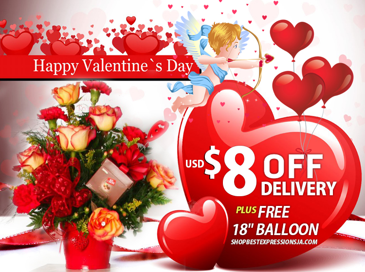 valentine flowers Jamaica savings shopbestexpressionsja.com