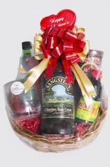 Valentine Day Liquor Gift Basket in Jamaica